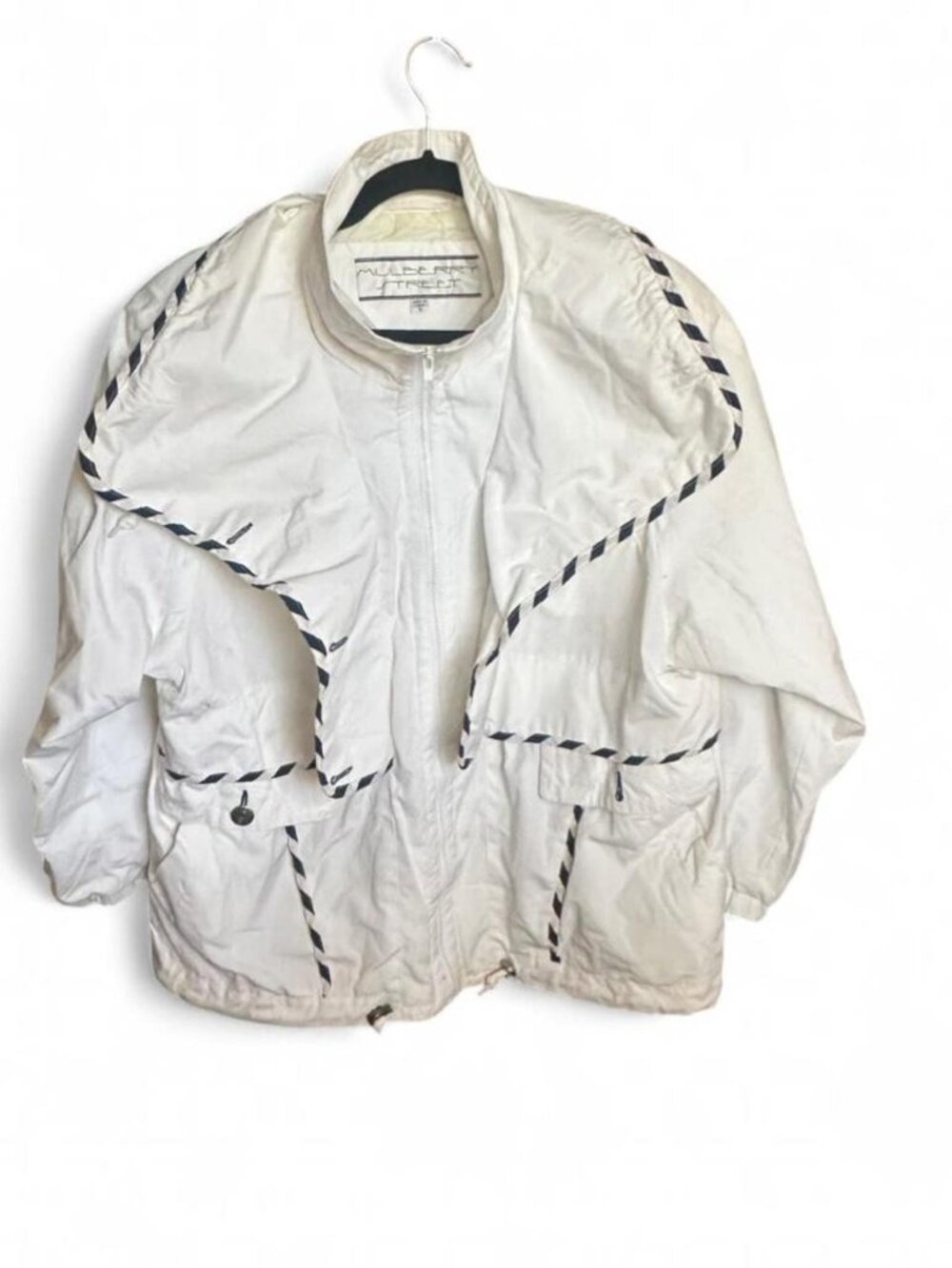 Vintage Mulberry Street Women's  Nautical Waterproof Raincoat, Jacket Coat Small